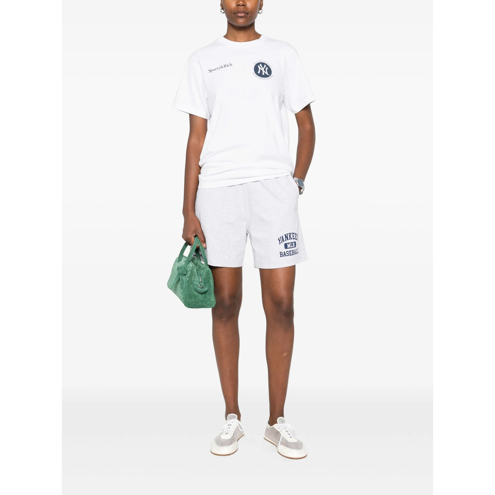 Sporty & Rich T Shirts - White, Blue | 96c4fae0f30185b6312b881c33db2fd653db7d15