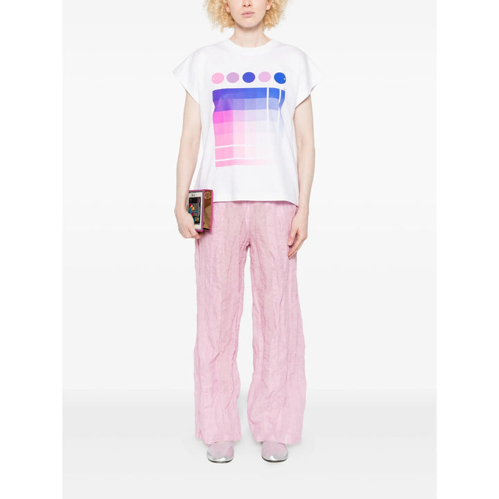 Pleats Please Issey Miyake Shirts - White, Pink | 558b3ee7fc7d1b9d02bc7ccc5340d72bb802464a