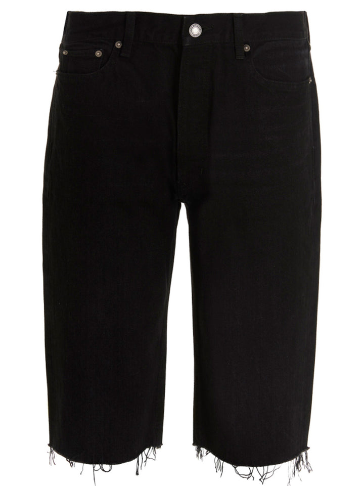 Saint Laurent Bermuda Denim Bermuda and Short - Black | a3693dfb69b2e5e173a10e6accf44b3755ae8d9a
