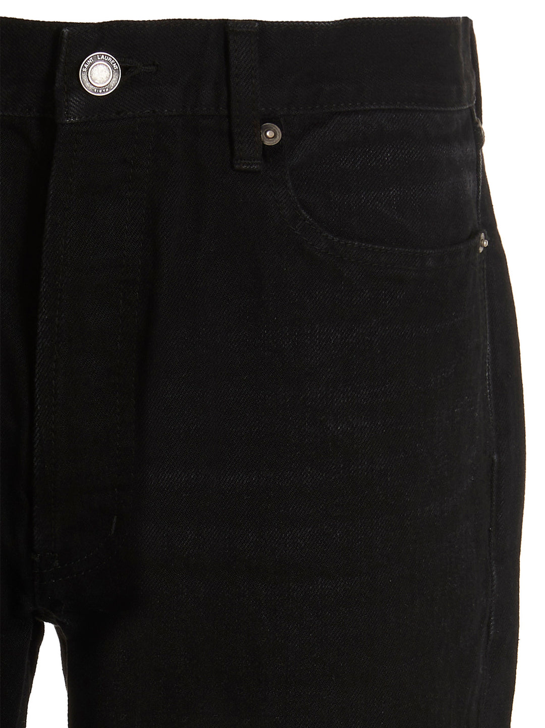 Saint Laurent Bermuda Denim Bermuda and Short - Black | bb532986be2ed0e3860657caf04b08916d82af04