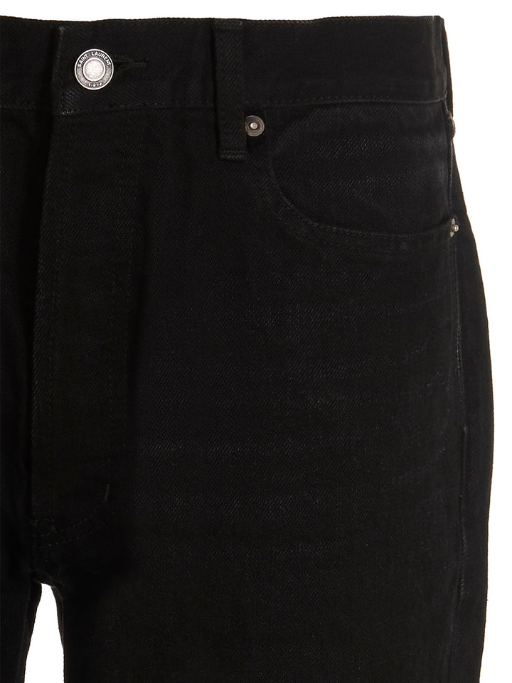 Saint Laurent Bermuda Denim Bermuda and Short - Black | bb532986be2ed0e3860657caf04b08916d82af04