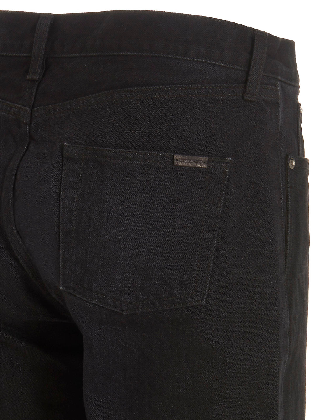 Saint Laurent Bermuda Denim Bermuda and Short - Black | 6a3345de670ed27d3621f116dee9f0cbad719da1