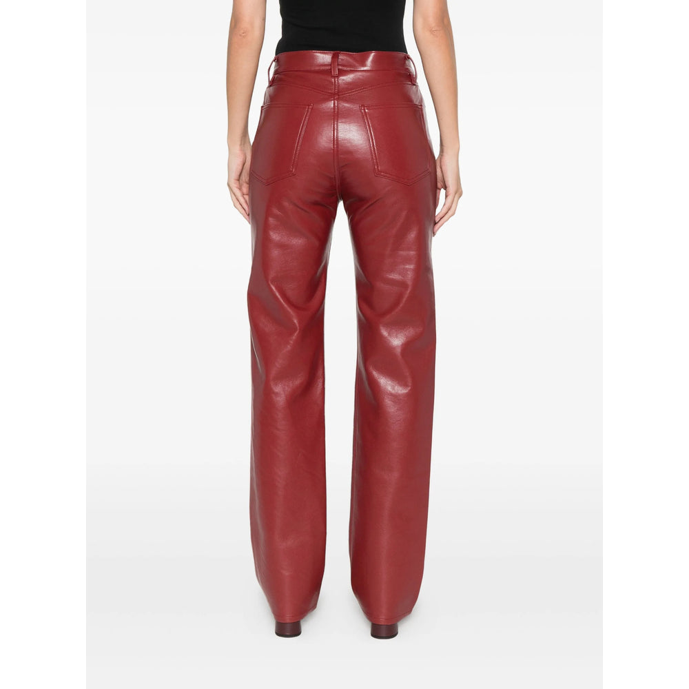Agolde Leather Pants - Red | 59d0974e48755fc1e4e636f1f5e1e9a01ccf6c8c