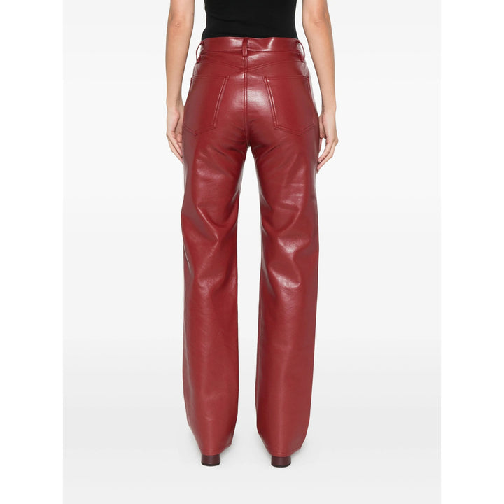 Agolde Leather Pants - Red | 59d0974e48755fc1e4e636f1f5e1e9a01ccf6c8c