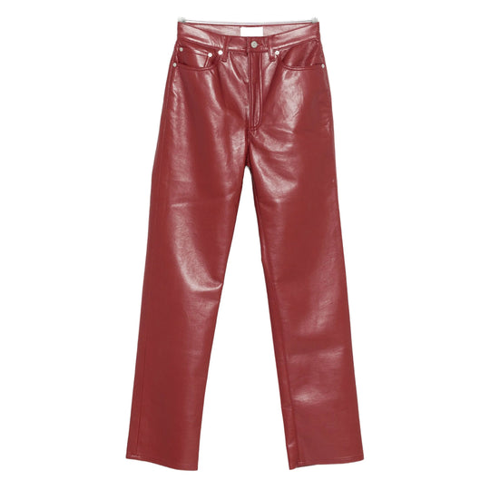 Leather Pants Red