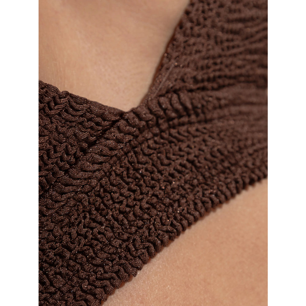 Hunza G Beachwear - Brown | 72368e088e49a6a969f06280b538361223d535f3