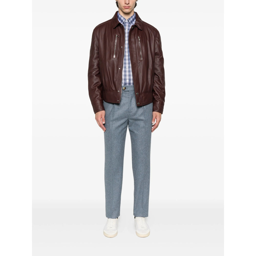 Brunello Cucinelli Leather Outerwears - Brown | 2faffabbd084dad42854306efa8ff342a1d7cdf6