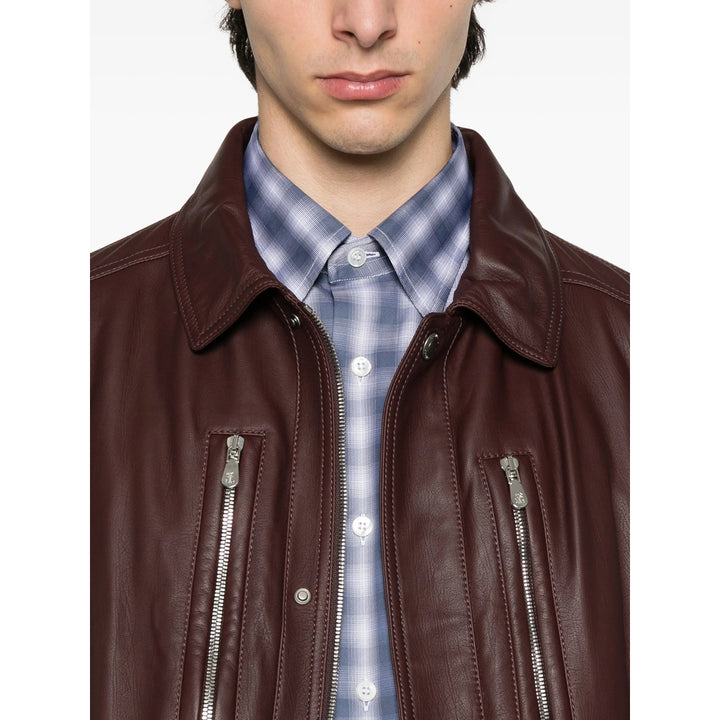 Brunello Cucinelli Leather Outerwears - Brown | bc8d78b294074bbfbf136f671ff5304a0e7753e8