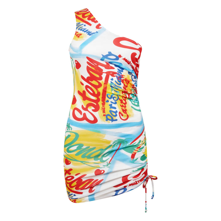 Donde Esteban Dresses - White, Blue | 9734c87bcfb7be5e32106d9734476c62052f0628