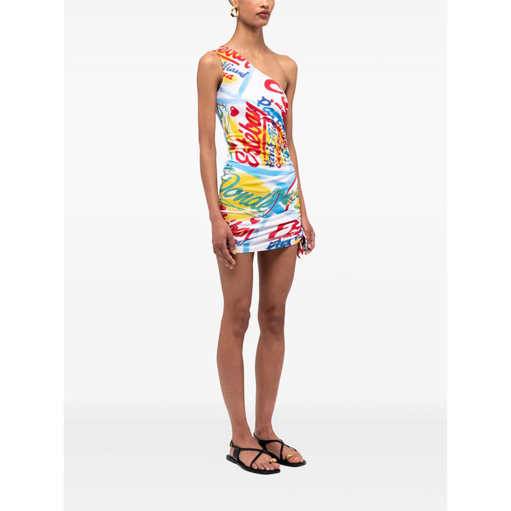 Donde Esteban Dresses - White, Blue | e7271dce0cb70db7ffaeecd928f877847557a6f2