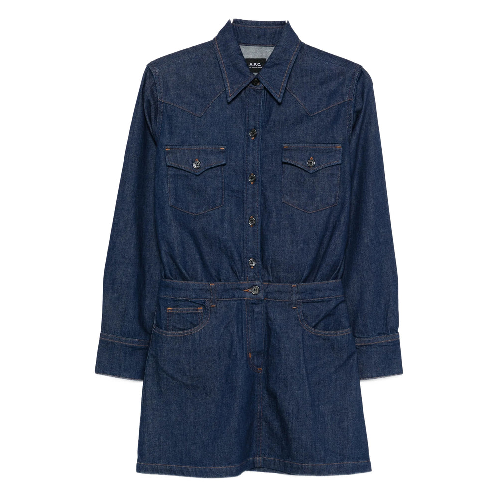 A.P.C. Dresses - Blue | 9a07f433d472cc119c0c914d8c1f1df11aabec86