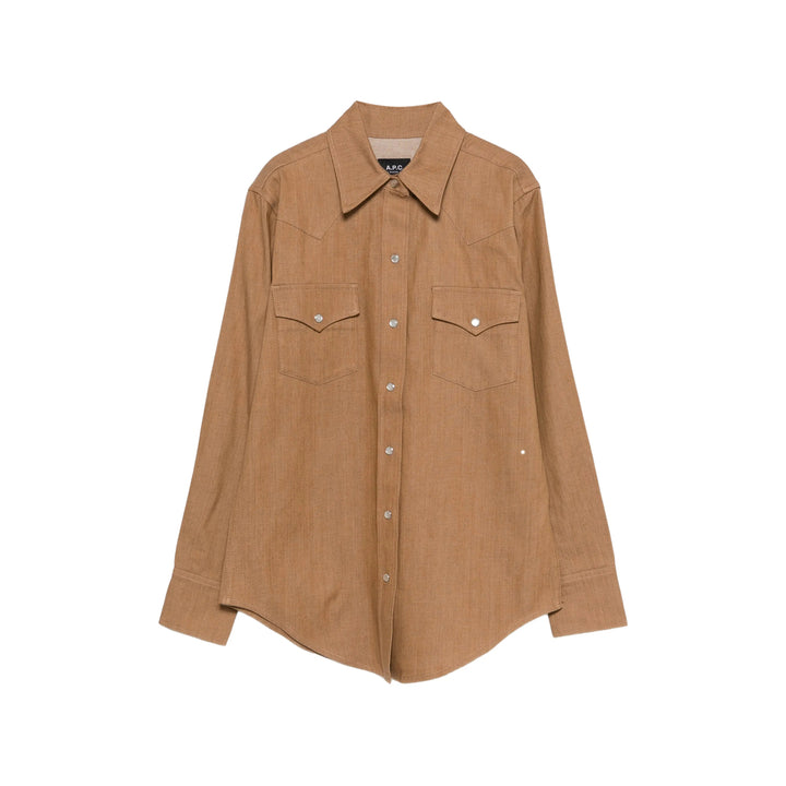 A.P.C. Shirts - Brown | 126cc43d38918a6531ef7d2d8bc9d71d4b01c74f