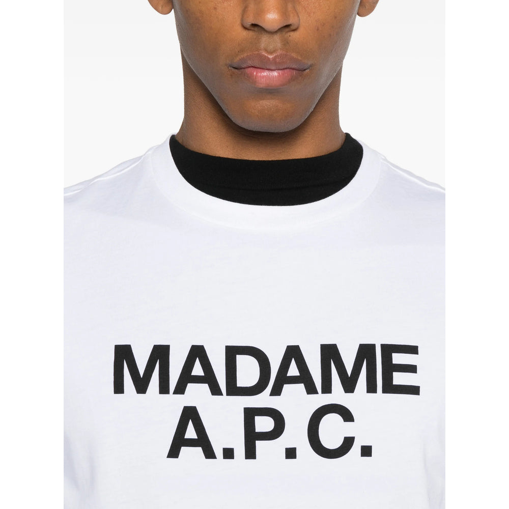 A.P.C. T Shirts - White | 0d0be23f09625b7310e1330653d663c7bccd0412