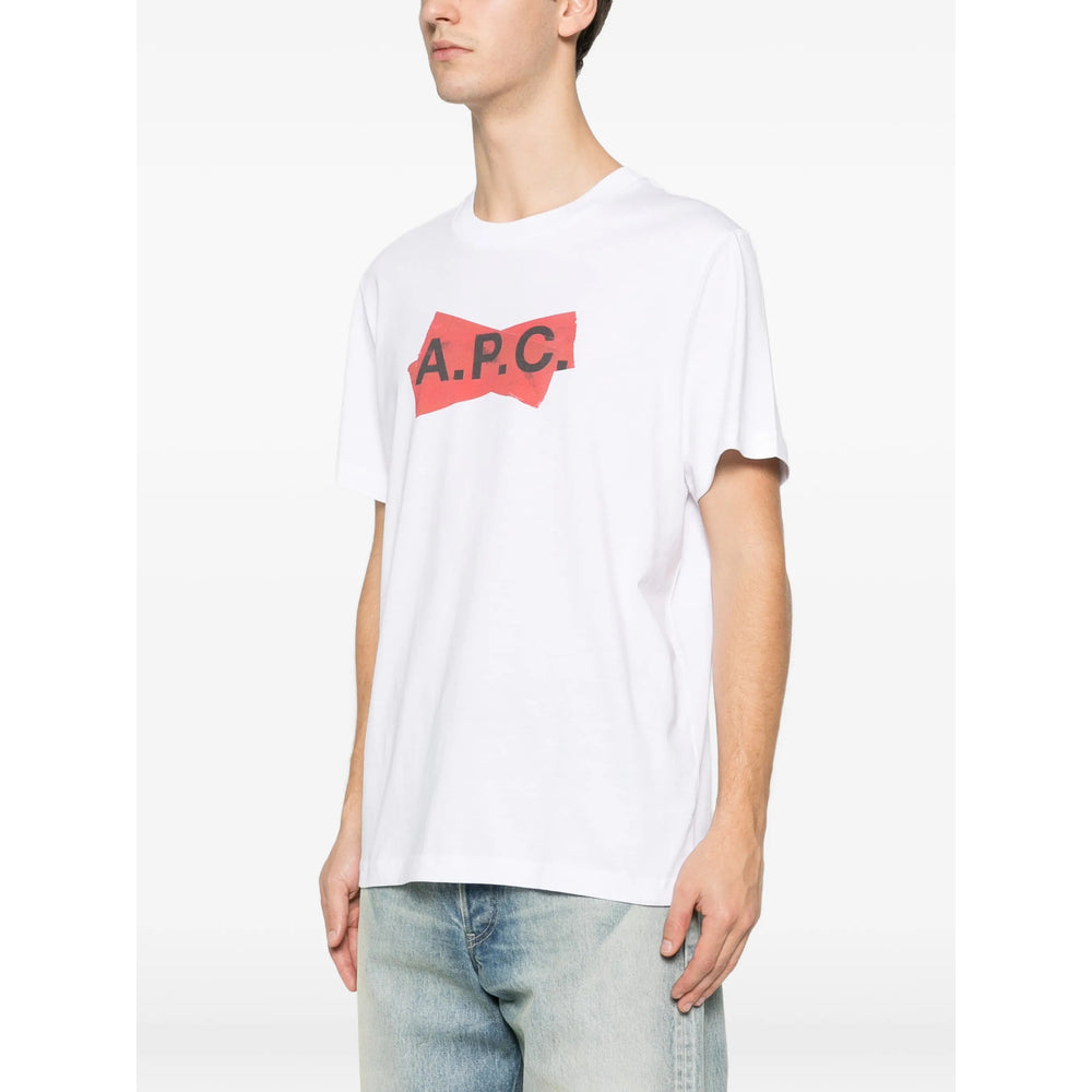 A.P.C. T Shirts - White, Red | 83270d28d56e6a4cbcf181a853bf3eeb1a4a4cfe