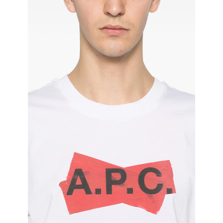 A.P.C. T Shirts - White, Red | 6b83aabc9fea8d5f31722fce95170e7f2c851be5