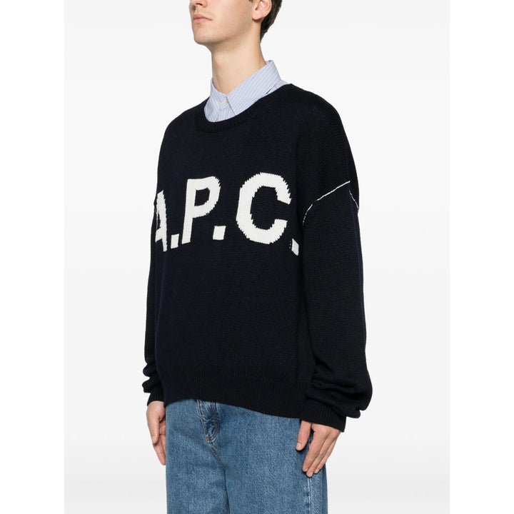A.P.C. Sweaters - Blue, White | 7a19c330ad3481f76ceea69f0340f78e388b577b