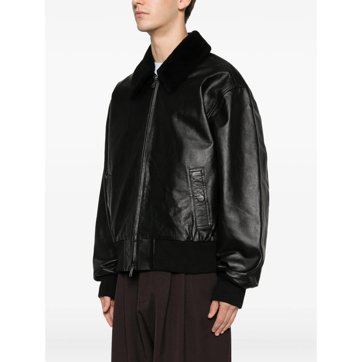 Calvin Klein Leather Outerwears - Black | ac9a707cd93761e7ebc2b13810c2c09005ffbc24
