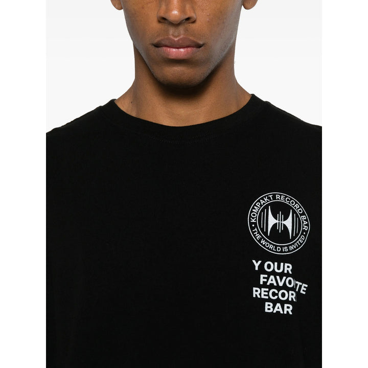 Kompakt Record Bar T Shirts - Black | 817d64f0433686bd6beccfd486e2bfed1a0fcb54