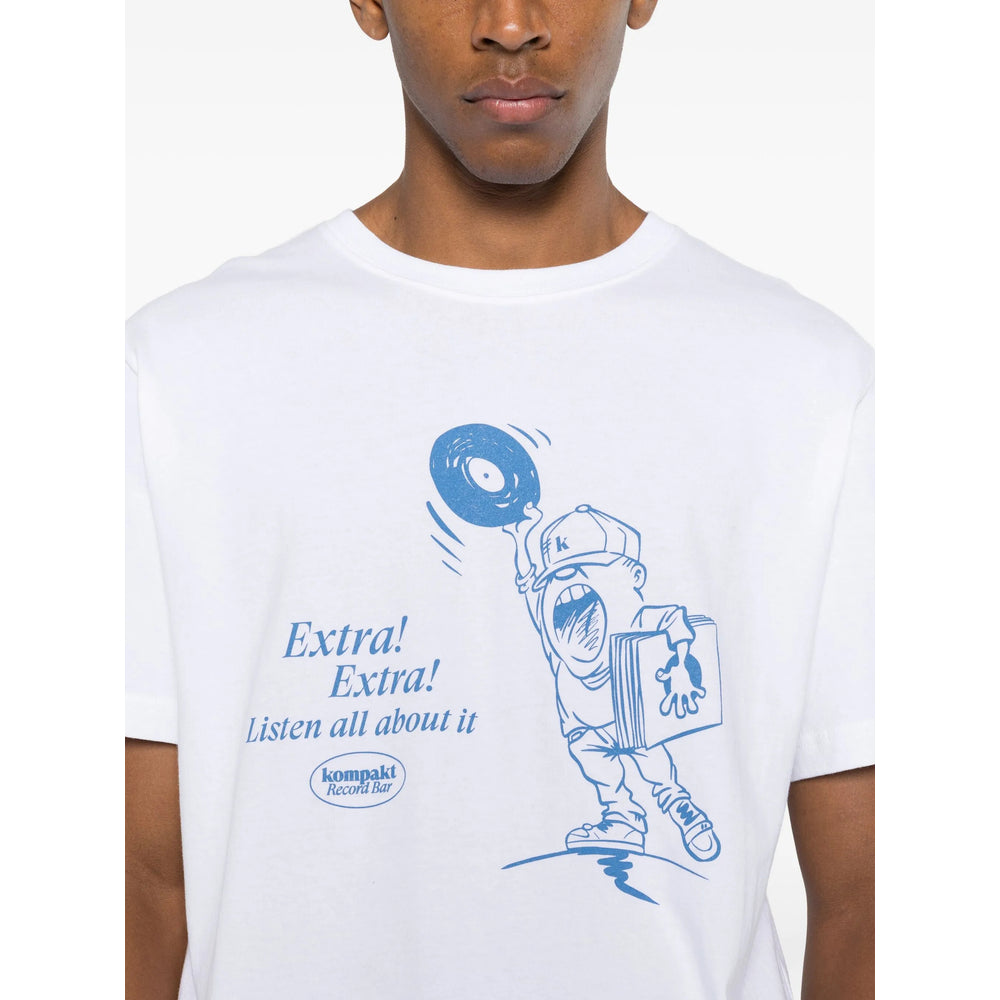 Kompakt Record Bar T Shirts - White | dc5ad15f0a8f35f333e0c92d9552e35fbea059fa