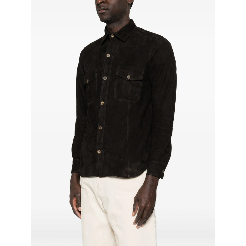 Rifugio Leather Shirts - Brown | 64c095893cd8812581fd8fa2f663a8e715767eae