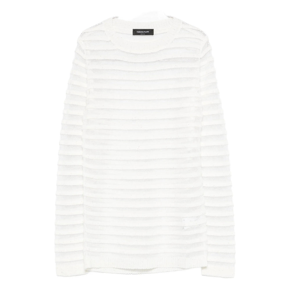 Fabiana Filippi Sweaters - White | 46b3e155b2fbc2c7a3c0a5eac23e9e899c3f689a