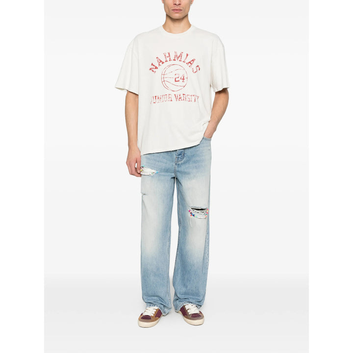 Nahmias T Shirts - Neutral, Red | 385df3e56306750575fac52672eebf294ce7eeac