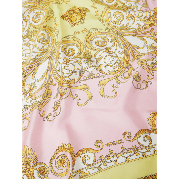 Versace Scarves - Pink, Yellow | 4fc9790b6cfeb42a814d002de6ae108e4c7b6b9b