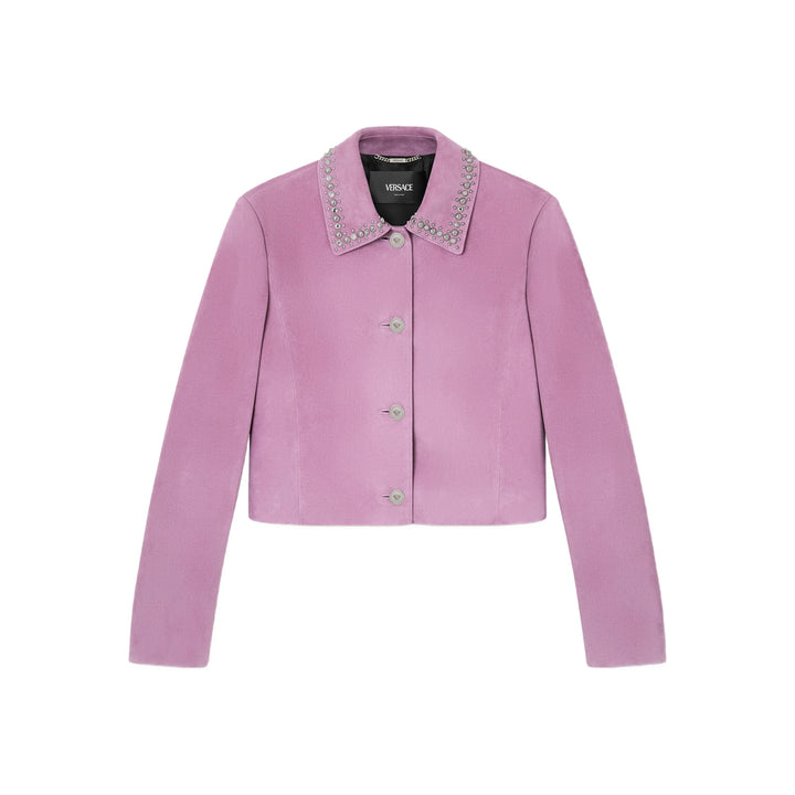 Versace Leather Outerwears - Pink | b60a22a73d92c9553ebafc8b2224ff9dd3e2216a