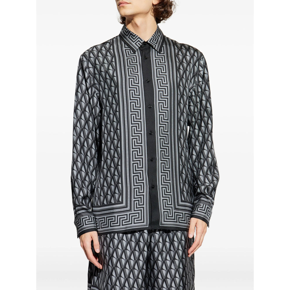 Versace Shirts - Gray, Black | 4be65955811a9e44e54cbea3f4a1575a780e569f