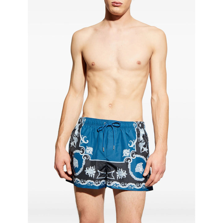 Versace Beachwear - Blue, Black | a8a4b02bc8eec79ed2e27a8d1b15cfaf98c1925f