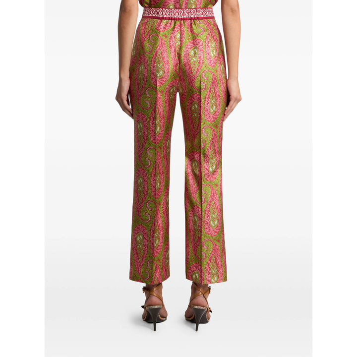 Etro Pants - Green, Pink | 77138e931ef0185f29d064adc0f51cda92db7440