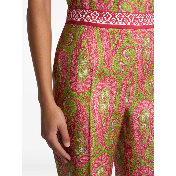 Etro Pants - Green, Pink | 3fb55fa0a581a3b4d9d80e86299d2ee00f027ece