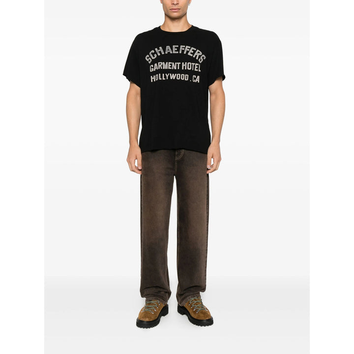 Schaeffer'S Garment Hotel T Shirts - Black | 2199c6319f0a80c6d66476dd756b4d6518f37a28