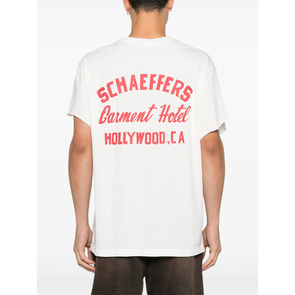 Schaeffer'S Garment Hotel T Shirts - White | fe6cf6742e9a0689b4f943cffff3b02884c6cd67