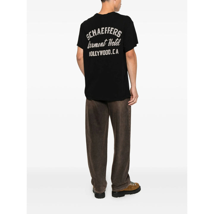 Schaeffer'S Garment Hotel T Shirts - Black | 15f9cc1cf747de10bfc1a05ea23b066a009b86ff
