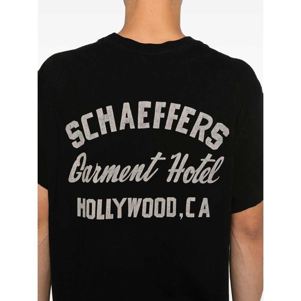 Schaeffer'S Garment Hotel T Shirts - Black | 7375bb946257e7a818103296582f3649dc6db256
