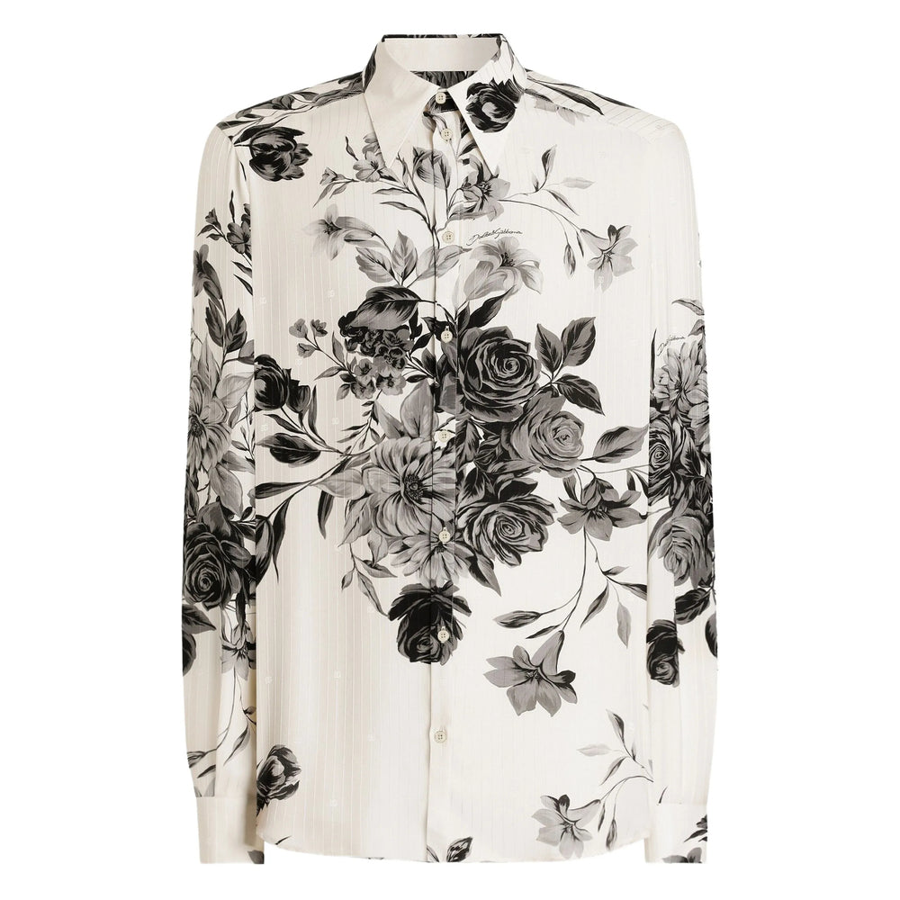 Dolce & Gabbana Shirts - White, Black | ad9f83190bcc25f1f668cb9d710fd255ae074276