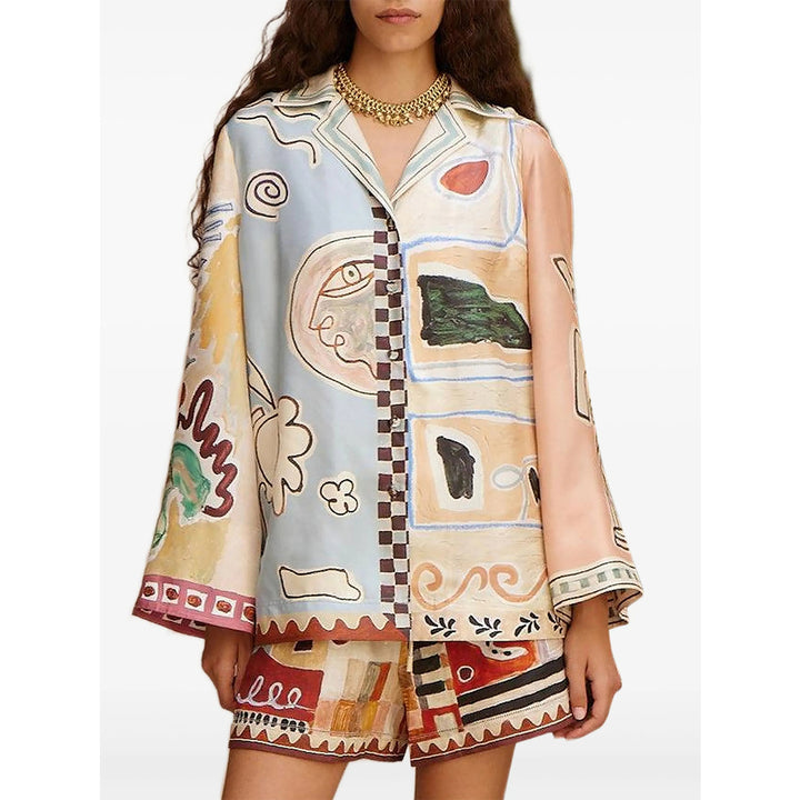 Alemais Shirts - Neutral, Blue | 8d1ef4b118ec1b3d339058cfd4f82619b2d1609e