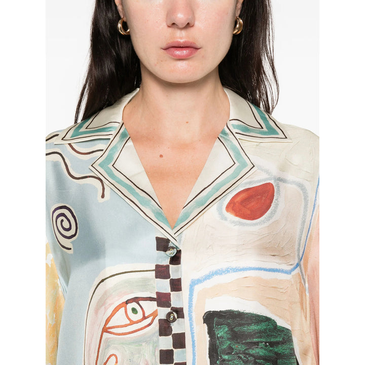 Alemais Shirts - Neutral, Blue | 6ccd28b550cd24a8860e3de9dd35eb7f087f6d3e