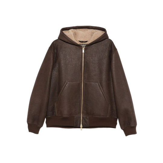 Leather Outerwears Brown