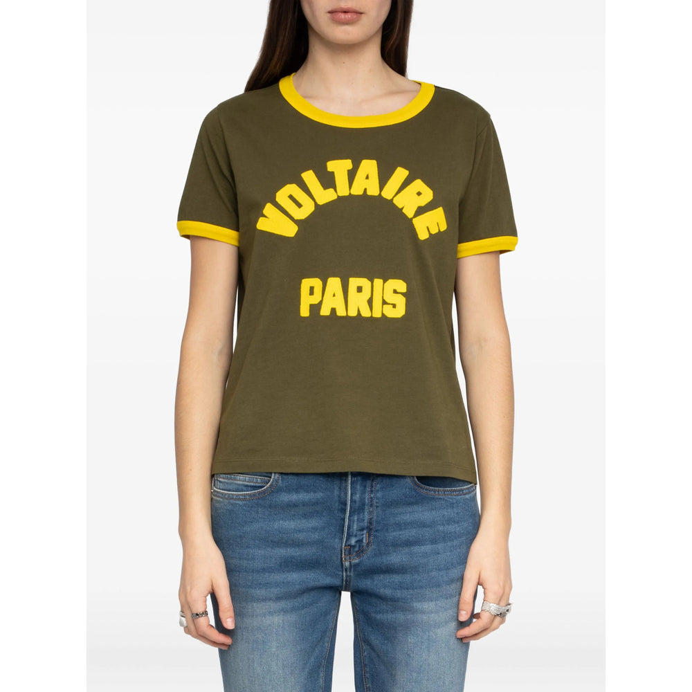 Zadig & Voltaire T Shirts - Green | 0ac570a56f2241902e0b11ed0d256f6a1044a2a6
