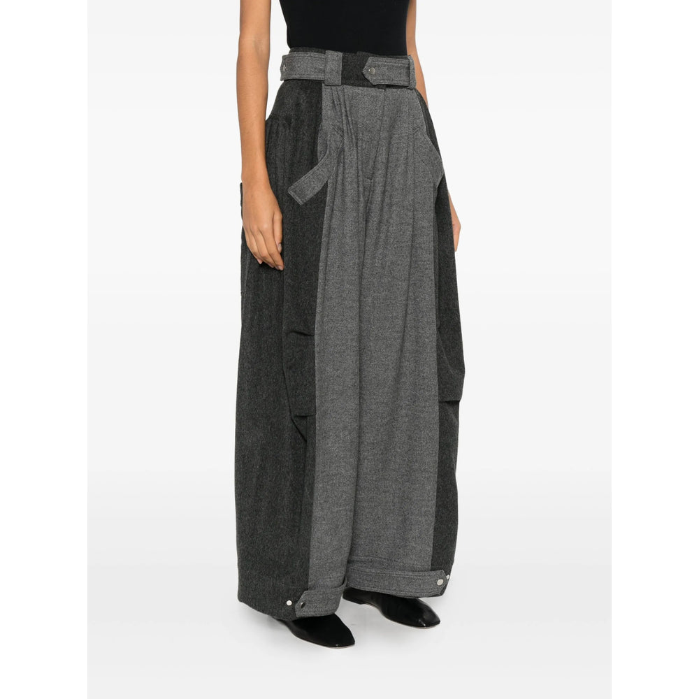 Niccolò Pasqualetti Pants - Gray, White | 1d69c1a6c51afccda9031de2a870fdf4b30e6ae6