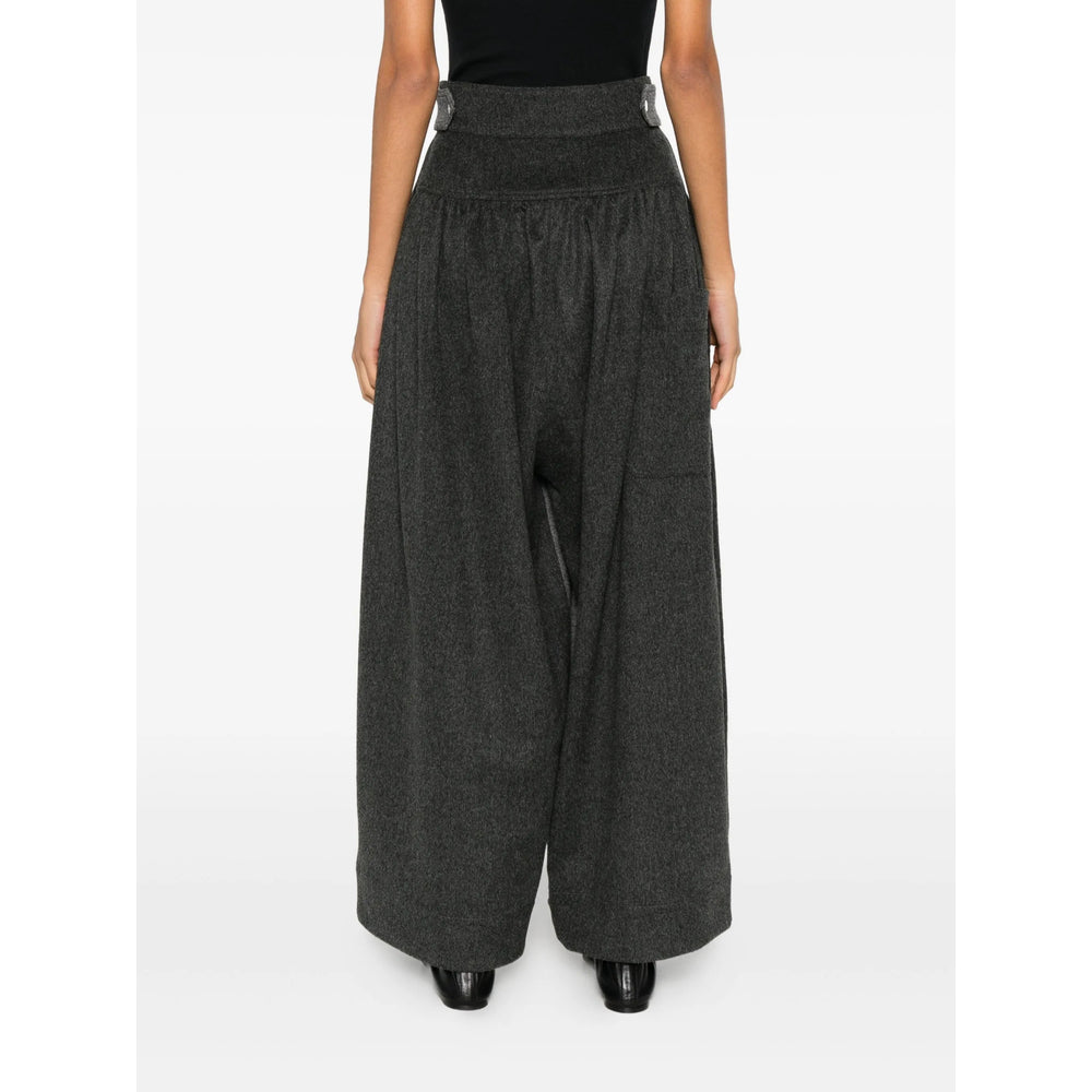 Niccolò Pasqualetti Pants - Gray, White | 45c45d99f3ded3690555572a4f2ae04d209cddd6