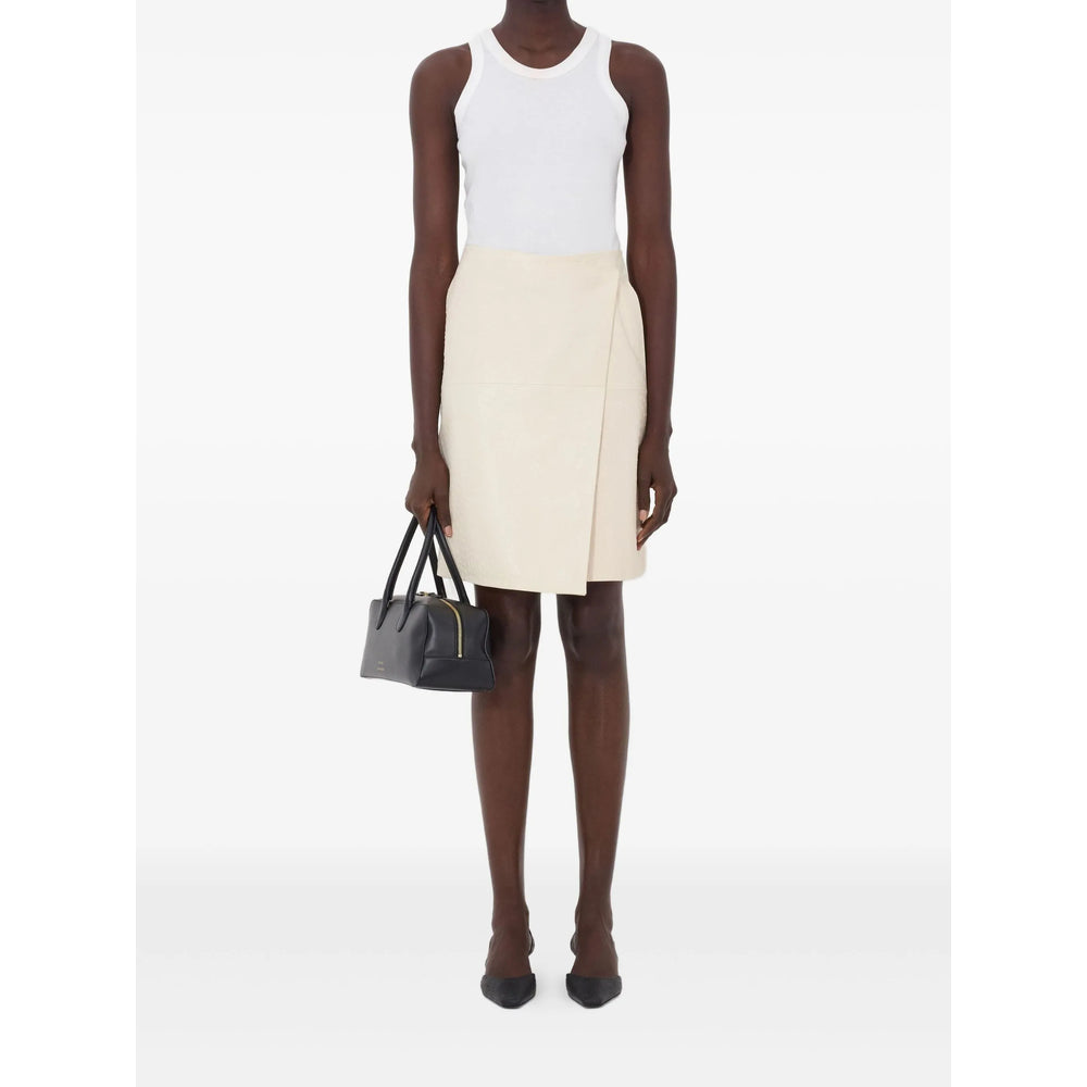 Lou Lou De Saison Leather Skirts - Neutral | 0d40d4b790eddd2f75a056901d27e2d5ab766673