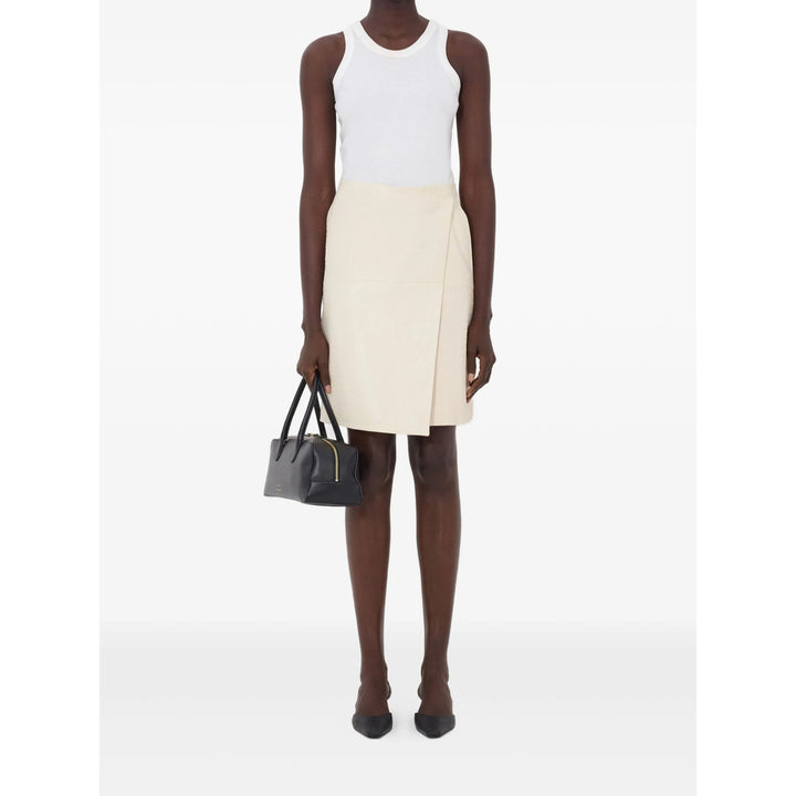 Lou Lou De Saison Leather Skirts - Neutral | 0d40d4b790eddd2f75a056901d27e2d5ab766673
