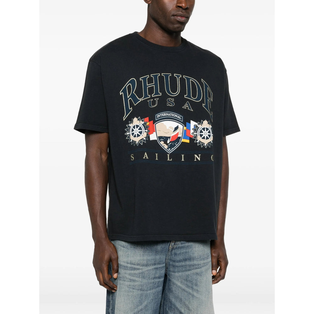 Rhude T Shirts - Black | 5909bdc2e86cb16b0590d4a6edbc24d00126d8cc