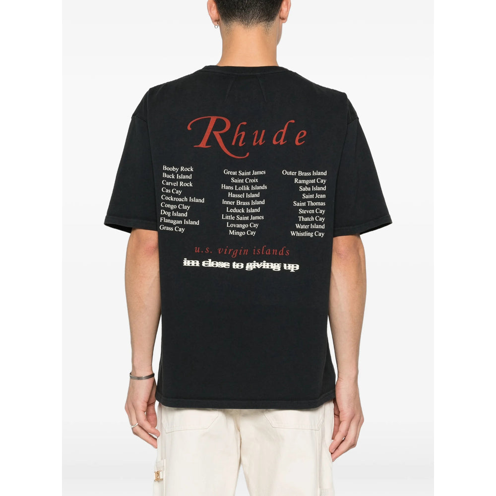 Rhude T Shirts - Black | 8b282e2ba8c28bb4b6e7c2cd426f75689ff4b721