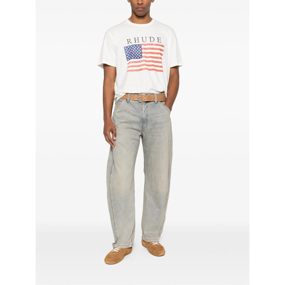 Rhude T Shirts - Neutral, Red | ecdf8c5ae4c1e6a1d9097f1a3fcdee4dee8c0f7d