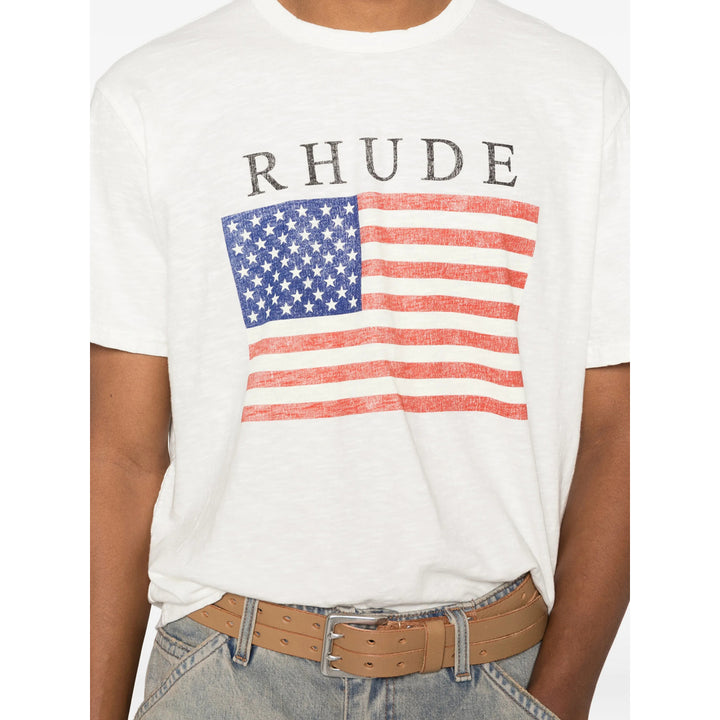 Rhude T Shirts - Neutral, Red | 4a5f097019cab38847a3fa0dee71568b4e6fde8f