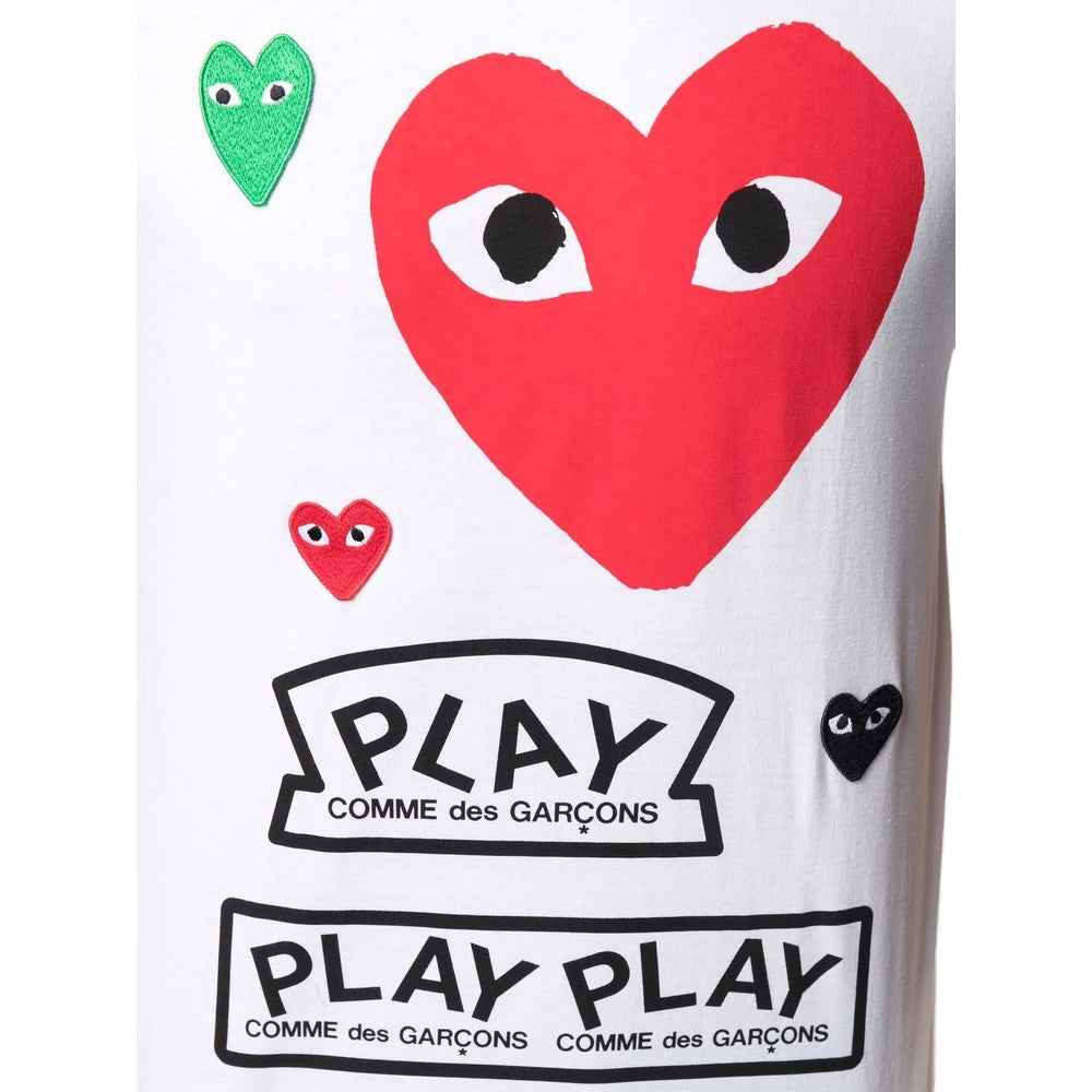 Comme Des GarÇOns Play T Shirts - White | 1d97962ff903f29adab35725a4a6de090157432a